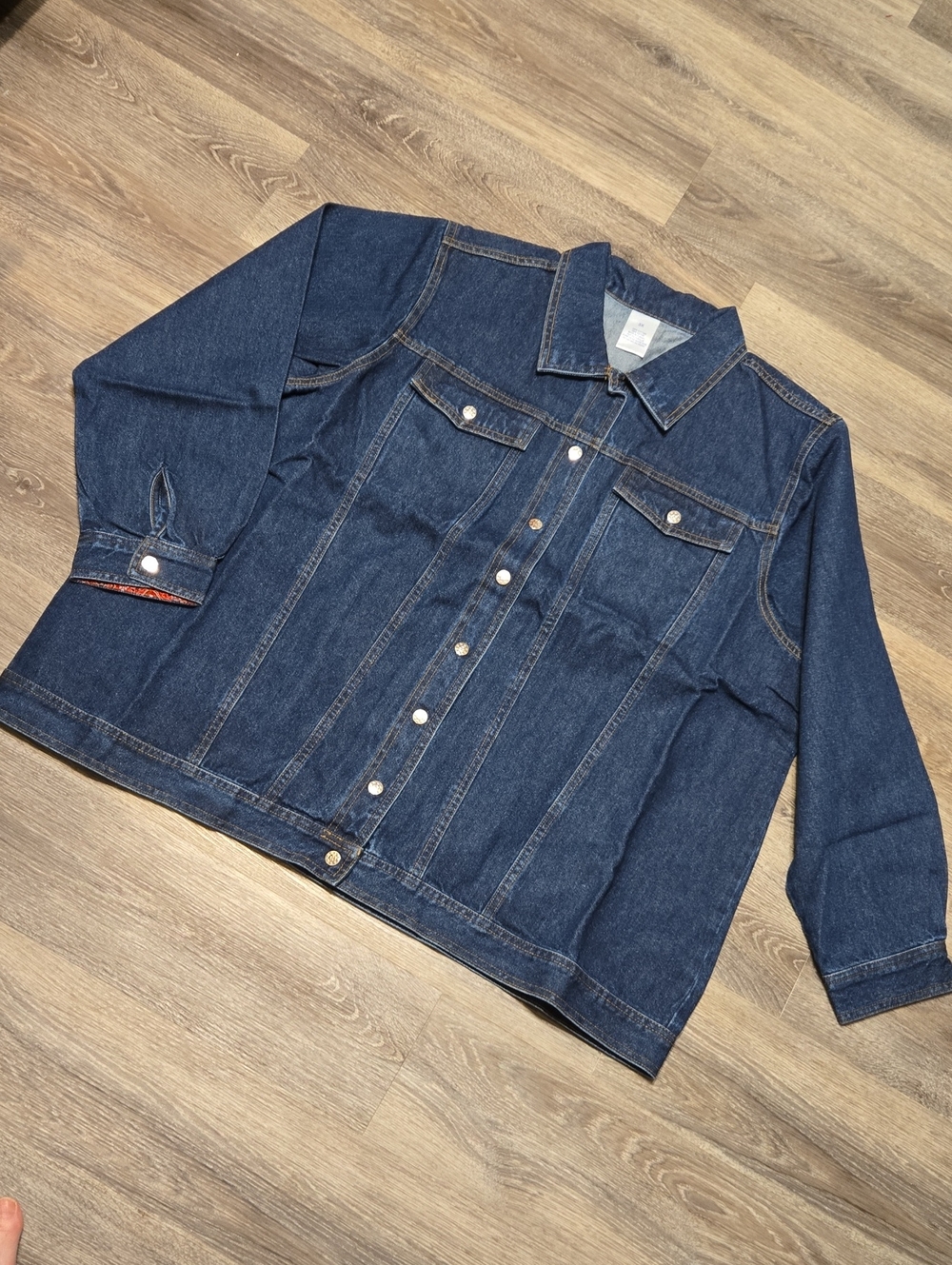 NWT Vintage Avon Long Denim Jacket 3X